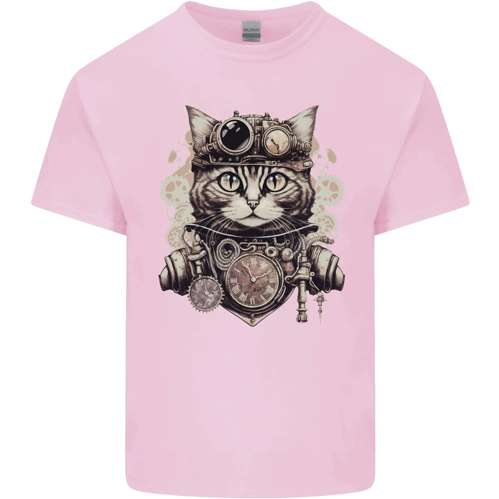 Steampunk Cat Kids T-Shirt Childrens