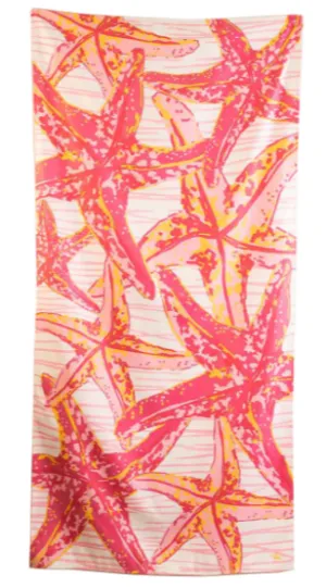 Stella Marina Beach Towel Pink Sunburst