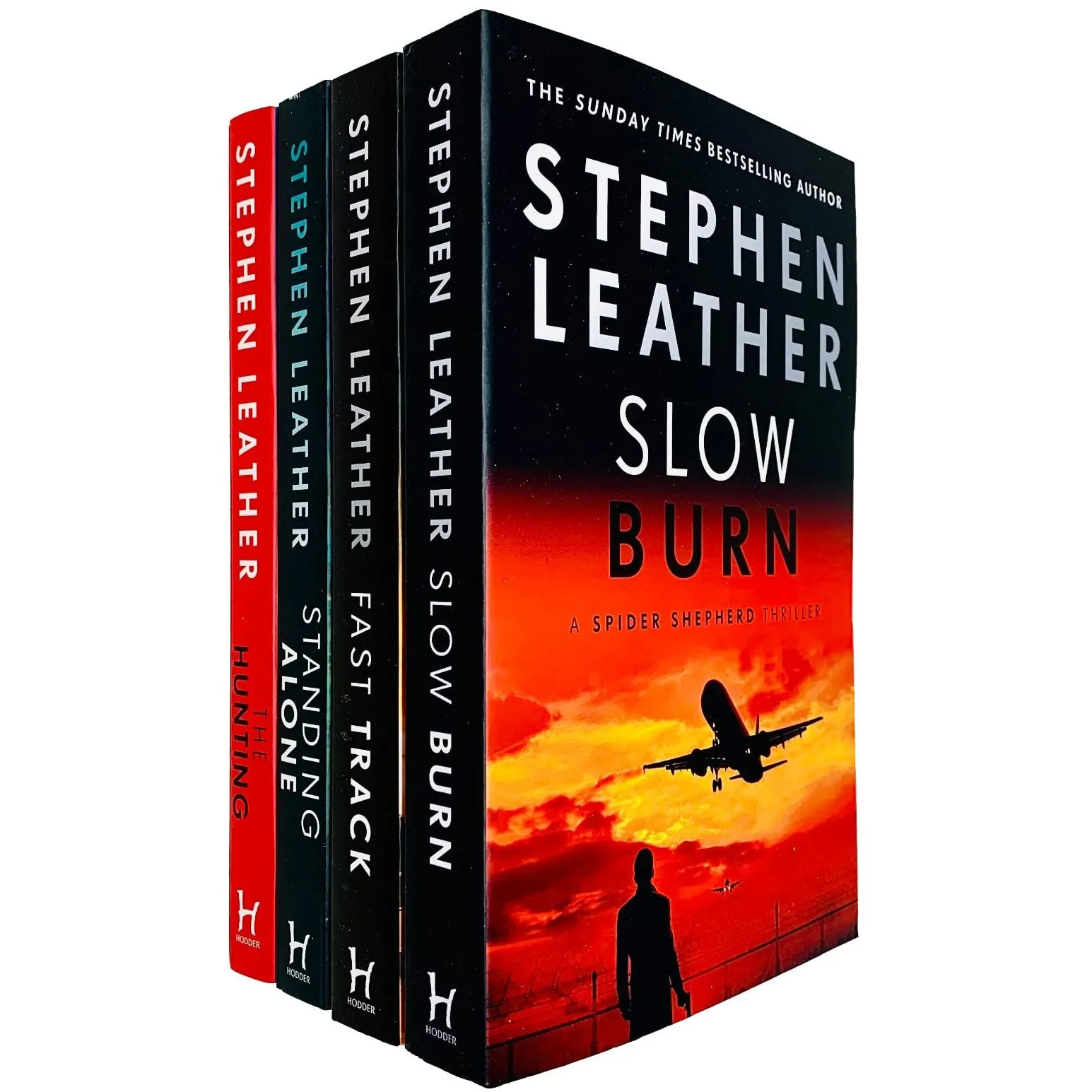Stephen Leather Collection 4 Books Set  (The Hunting:Standing Alone, Fast Track:)