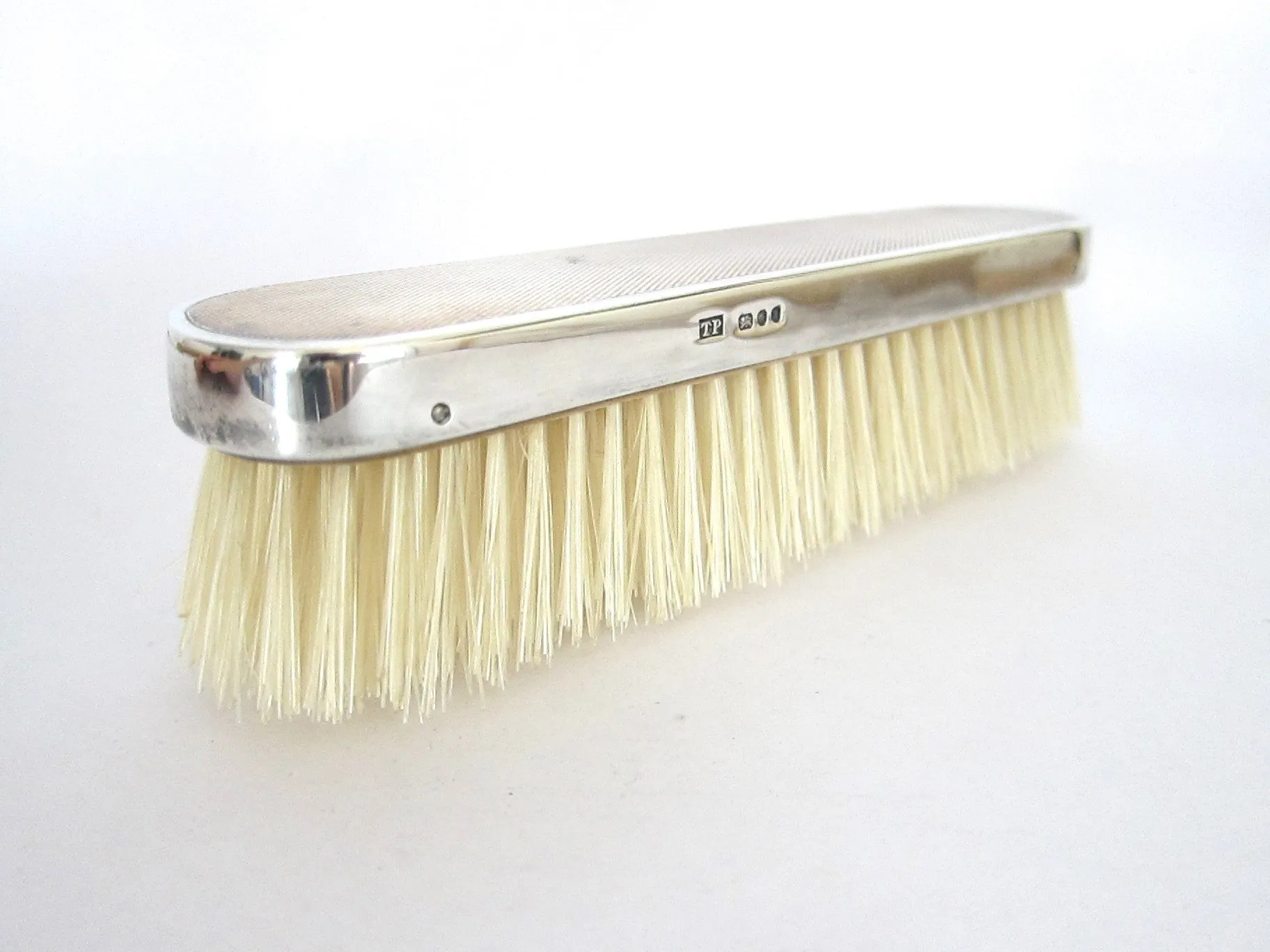 Sterling Silver British Vanity Set Silver Hallmarks Brushes 5 piece
