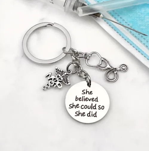 Stethescope Heart Keychain Item #H0158