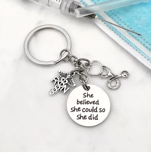 Stethescope Heart Keychain Item #H0158