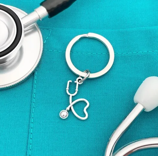 Stethescope Heart Keychain Item #H0158