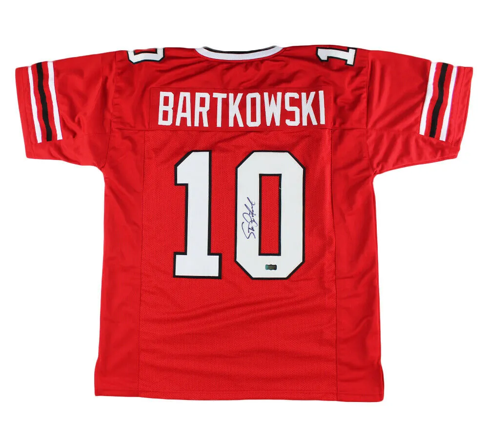 Steve Bartkowski Signed Atlanta Custom Red Jersey