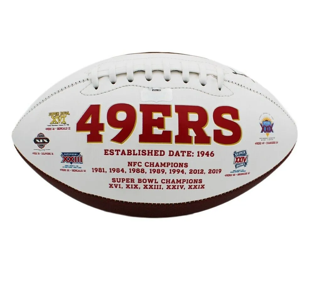 Steve Young Signed San Francisco 49ers Embroidered White NFL Football