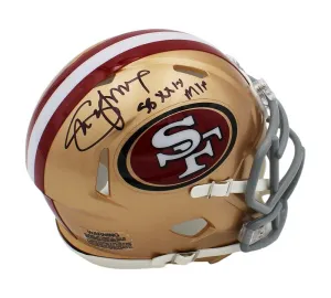 Steve Young Signed San Francisco 49ers Speed NFL Mini Helmet with "SB XXIX MVP"