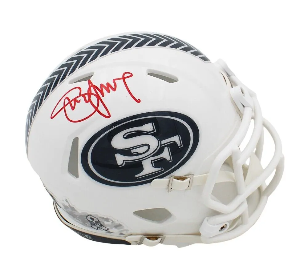 Steve Young Signed San Francisco 49ers Speed Salute to Service 3 NFL Mini Helmet