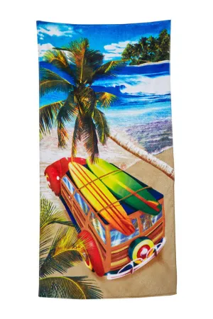 Surf Trip Velour Beach Towel