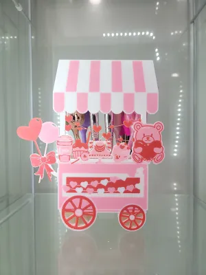 Sweetheart Treat Cart Vanity & Home Decor Makeup Organizer Brush Holder
