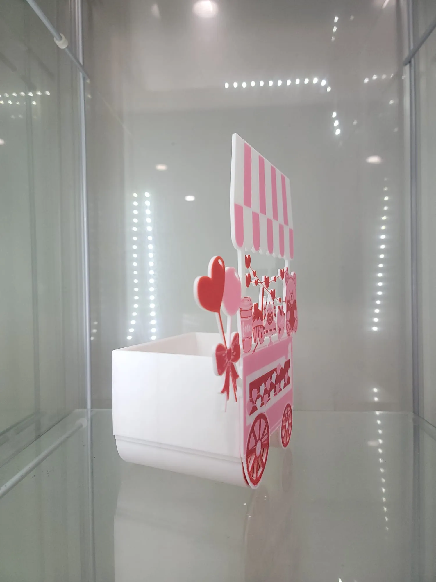 Sweetheart Treat Cart Vanity & Home Decor Makeup Organizer Brush Holder