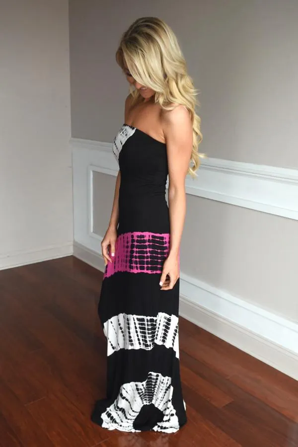 Swirls of Color Maxi Dress