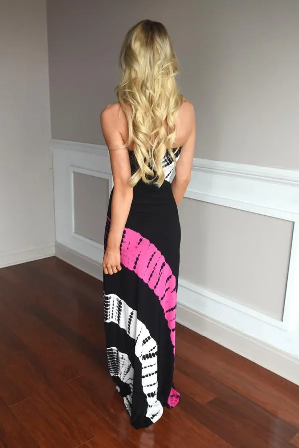 Swirls of Color Maxi Dress