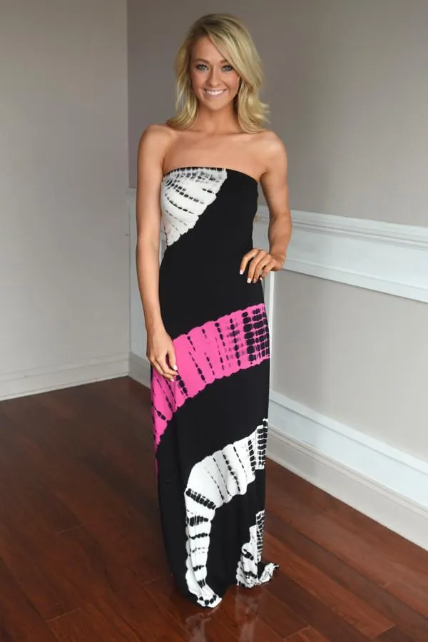 Swirls of Color Maxi Dress