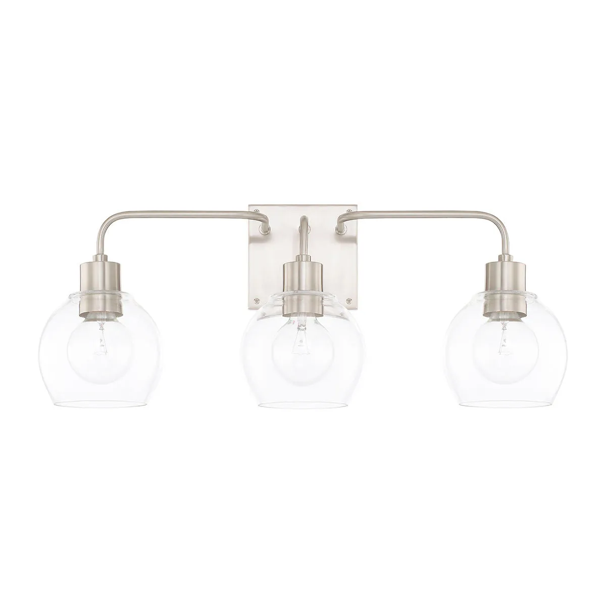 Tanner 3 Light Vanity Light- Brushed Nickel