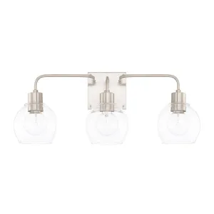Tanner 3 Light Vanity Light- Brushed Nickel