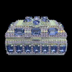 Tanzanite & Violet Keepsake Box Featuring Premium Crystal