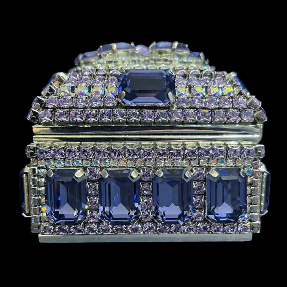 Tanzanite & Violet Keepsake Box Featuring Premium Crystal
