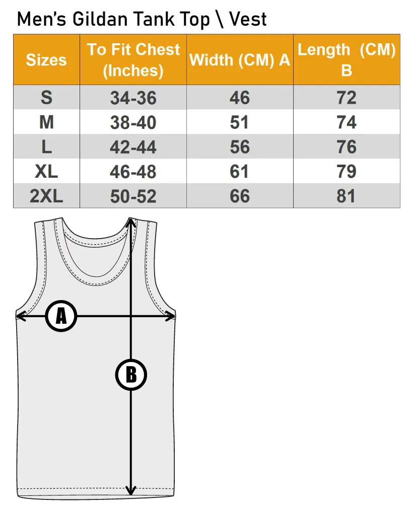 Ten Pin Bowling Ball and Pin Mens Vest Tank Top
