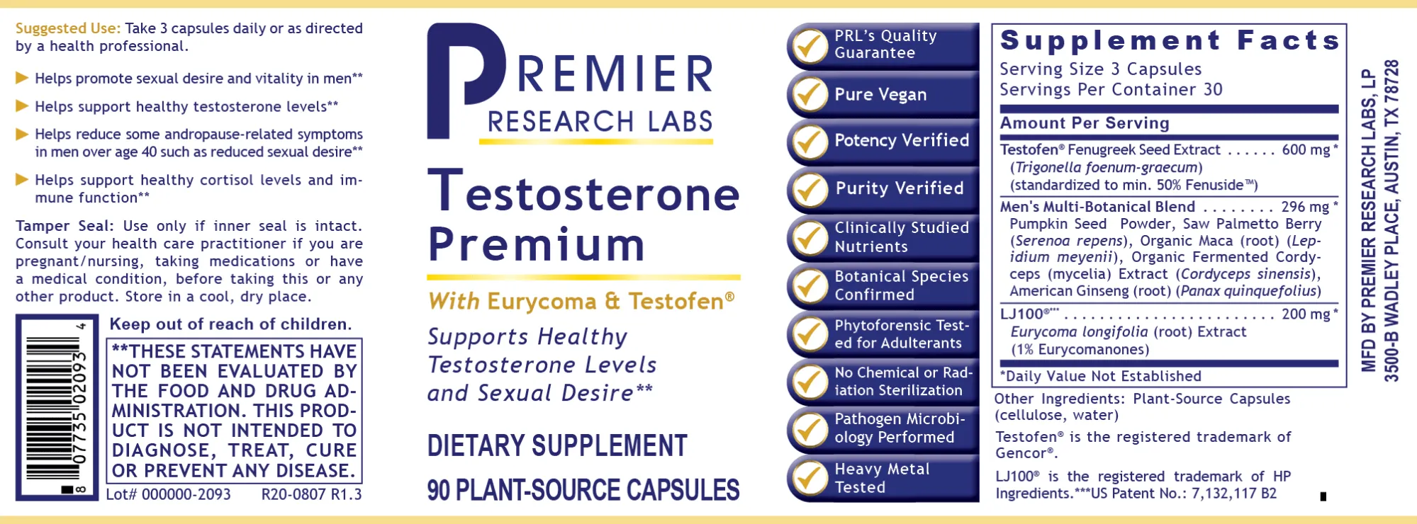 Testosterone Premium Premier