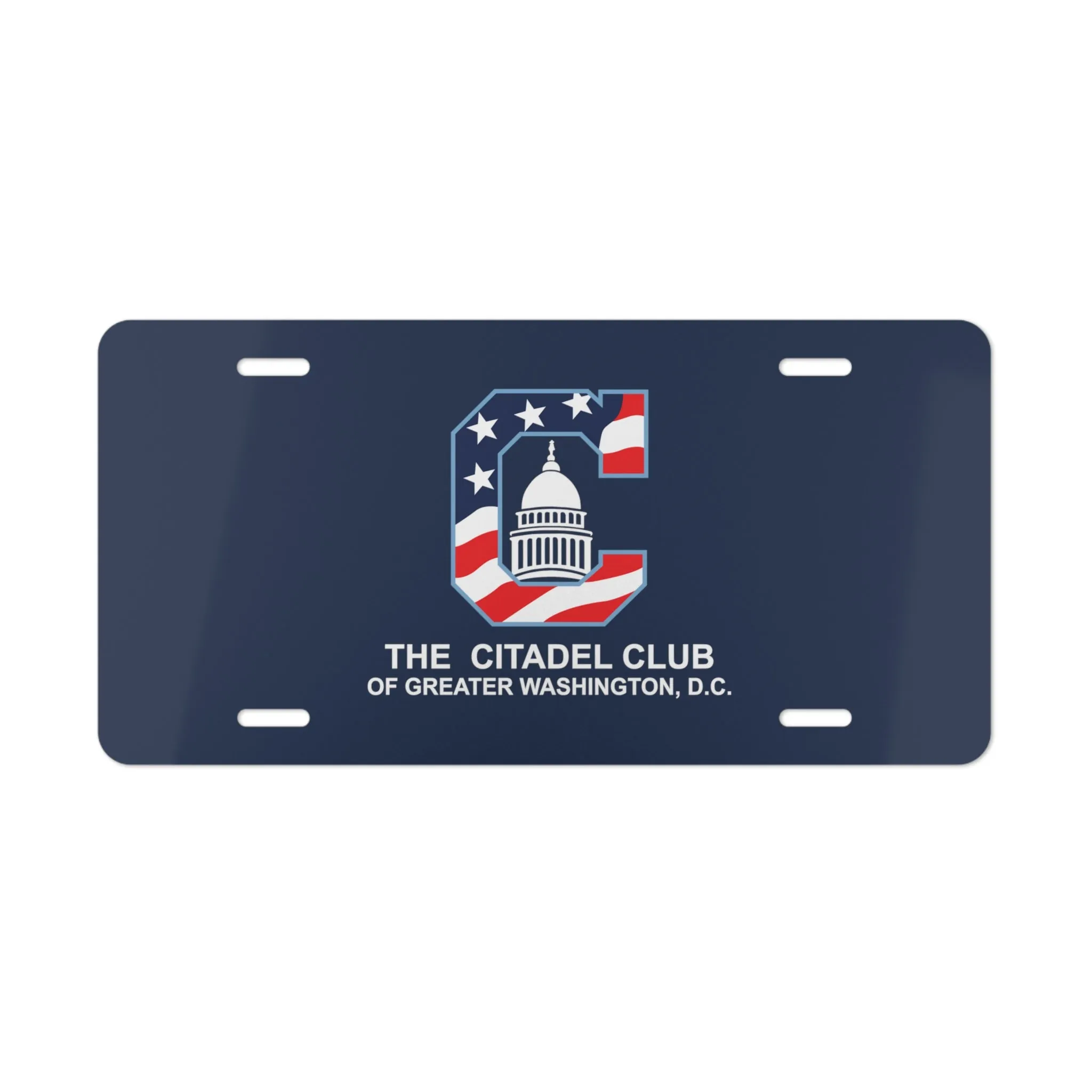 The Citadel, Alumni Club, Greater Washington D.C. Club Logo, Blue Vanity Plate