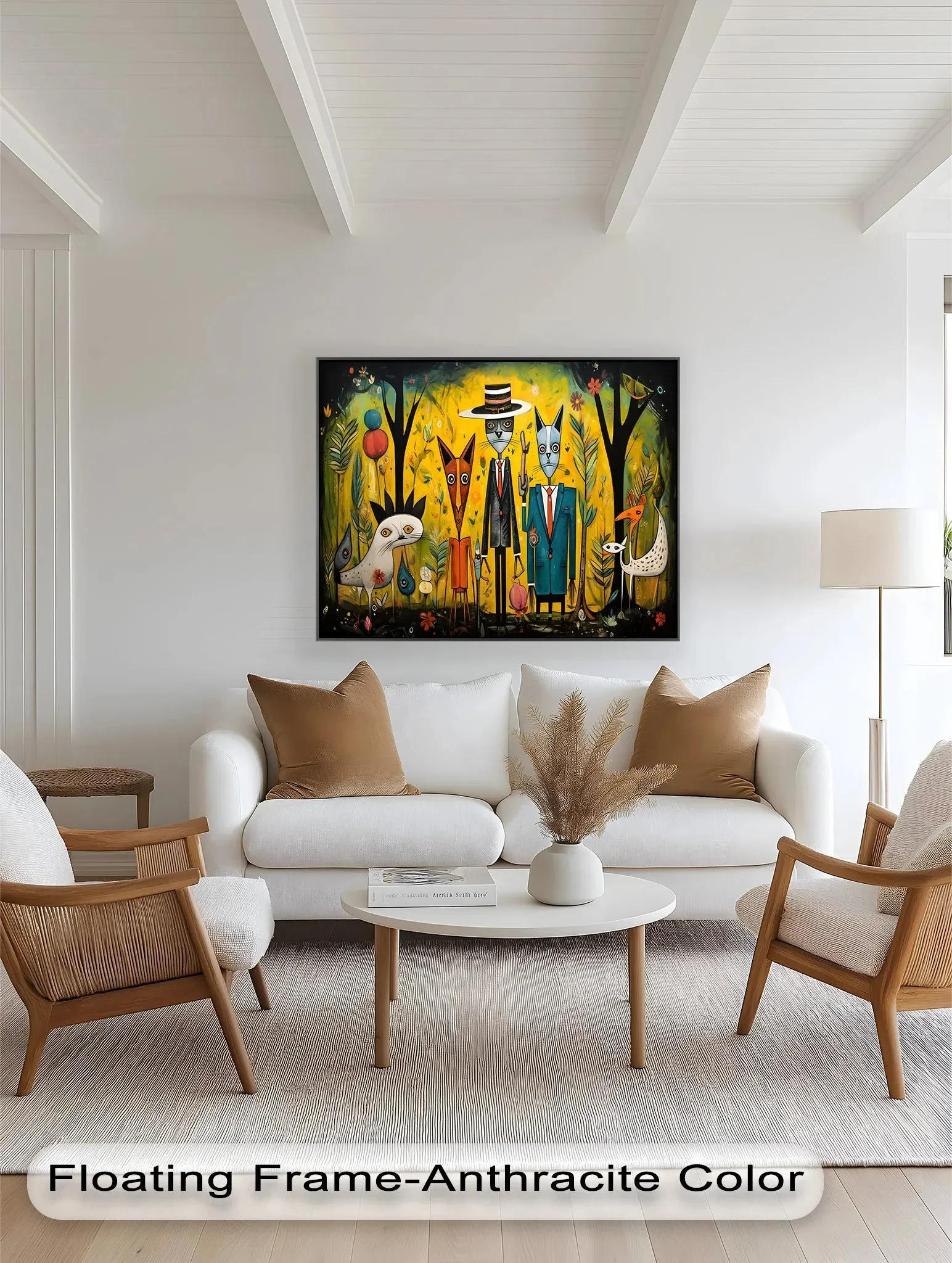 The Dandy Forest – Surreal Animal Portraits in Suits Picasso Oil Painting