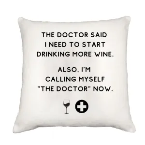 The Doctor Throw Pillow Cover