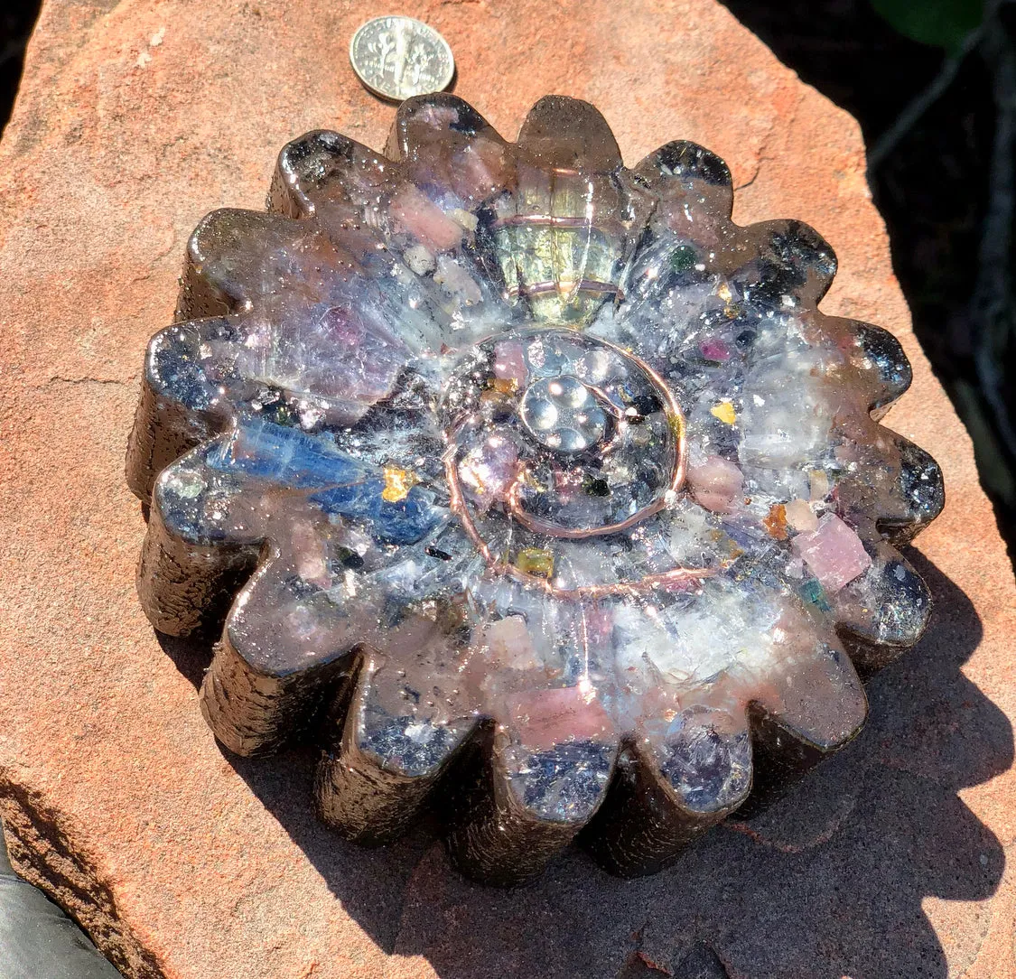 The “Flower” - Small Charging Plate for water, food, plants, supplements 💦✨🌀