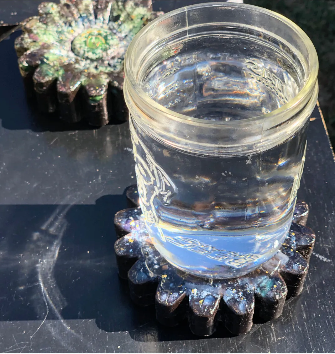 The “Flower” - Small Charging Plate for water, food, plants, supplements 💦✨🌀