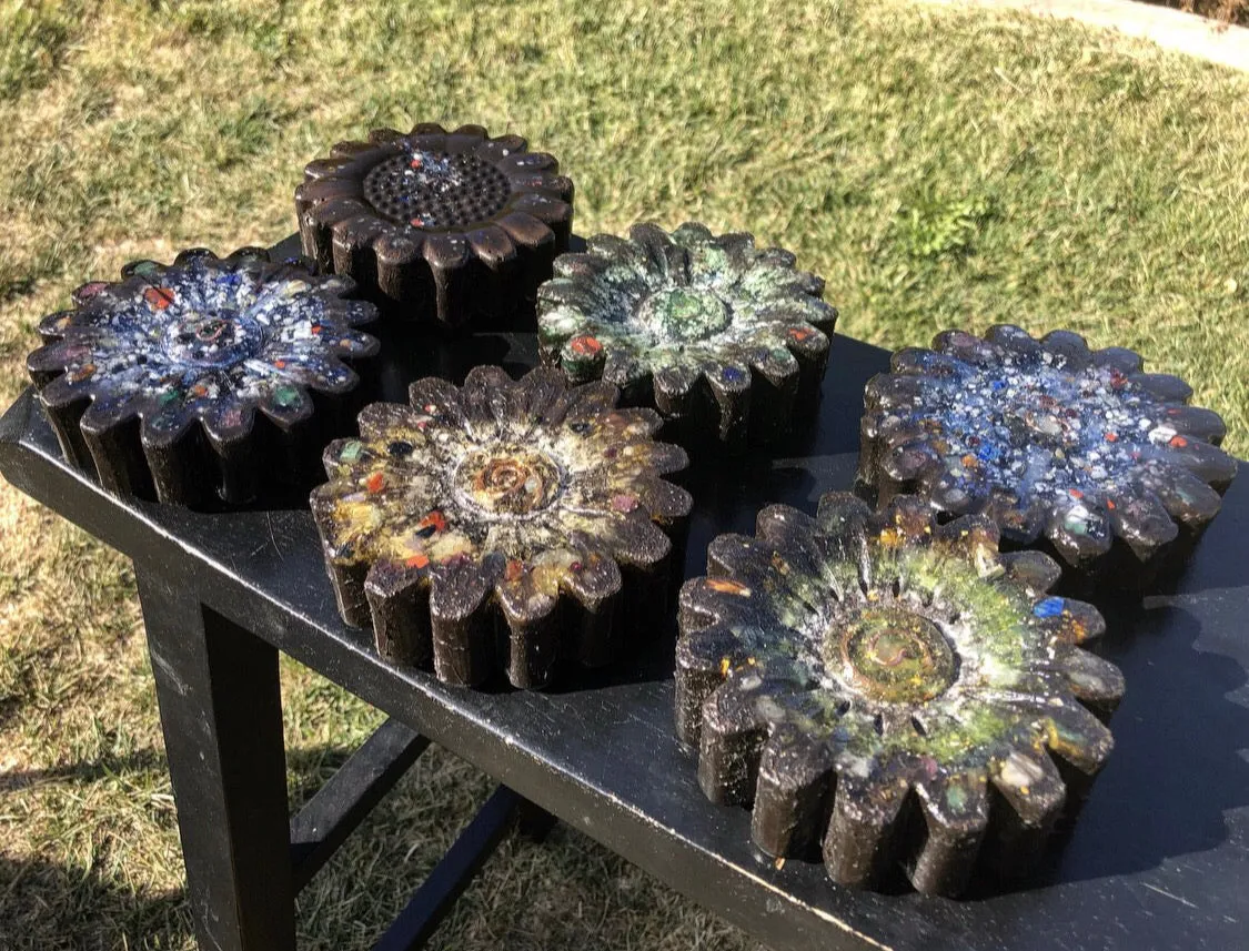 The “Flower” - Small Charging Plate for water, food, plants, supplements 💦✨🌀