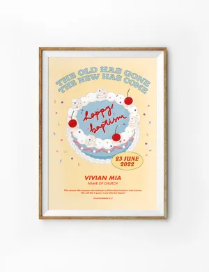The New Has Come Baptism Poster {Customisable}