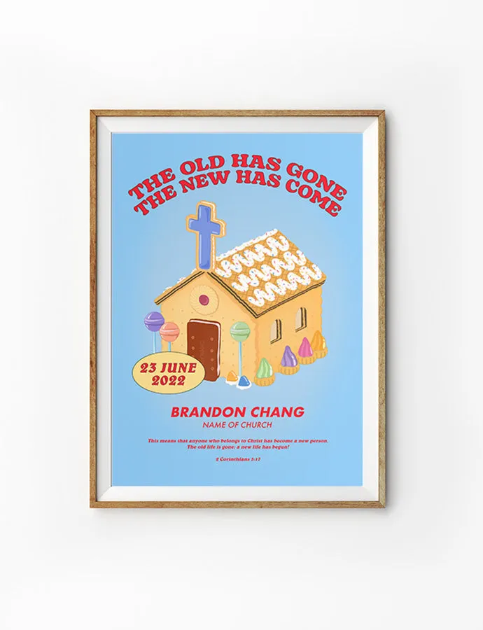 The New Has Come Baptism Poster {Customisable}