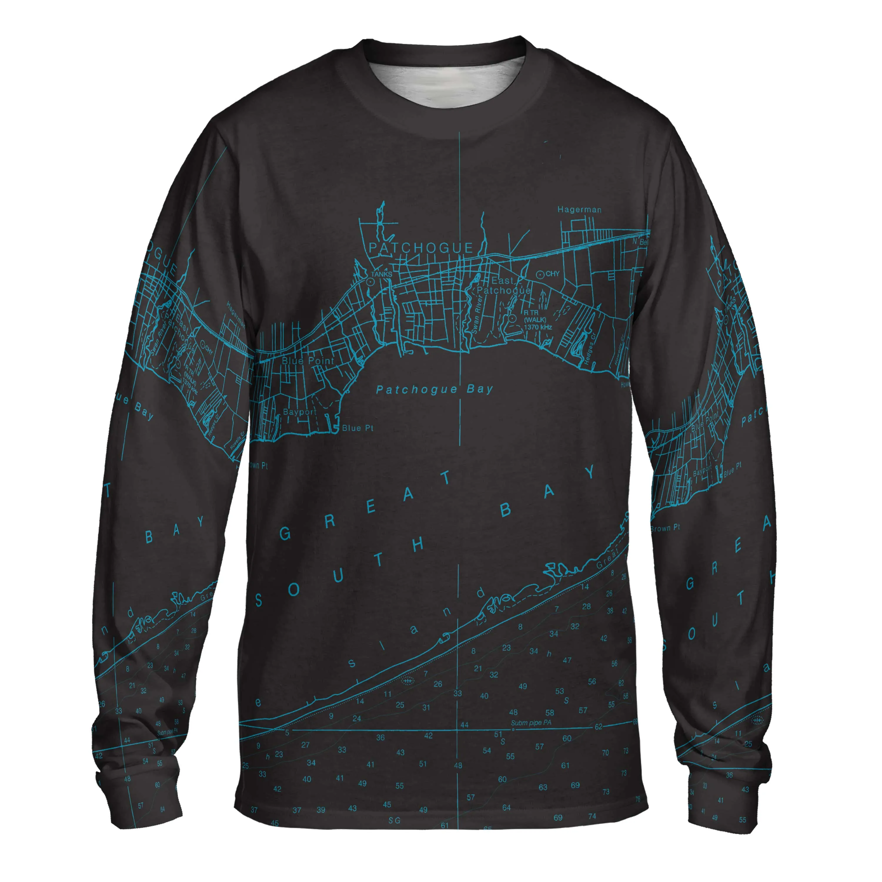 The Patchogue Bay Midnight Long Sleeve Performance Tee