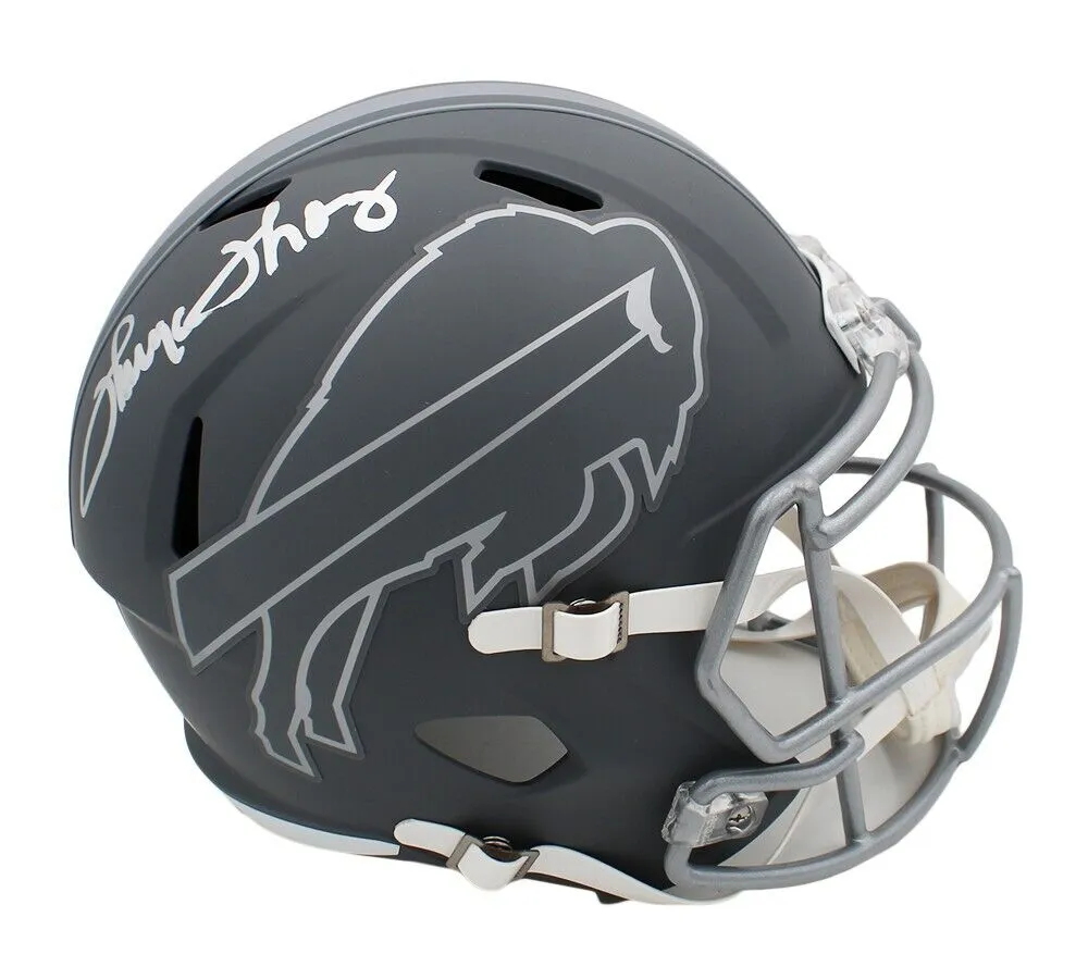 Thurman Thomas Signed Buffalo Bills Speed Full Size Slate NFL Helmet