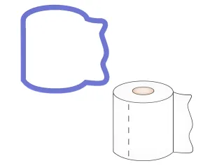 Toilet Paper Roll Cookie Cutter