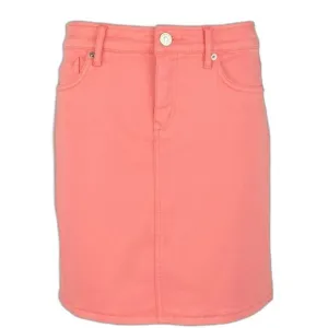 Tommy Bahama Boracay Beach Denim Tencel Skirt Pure Coral Size 12