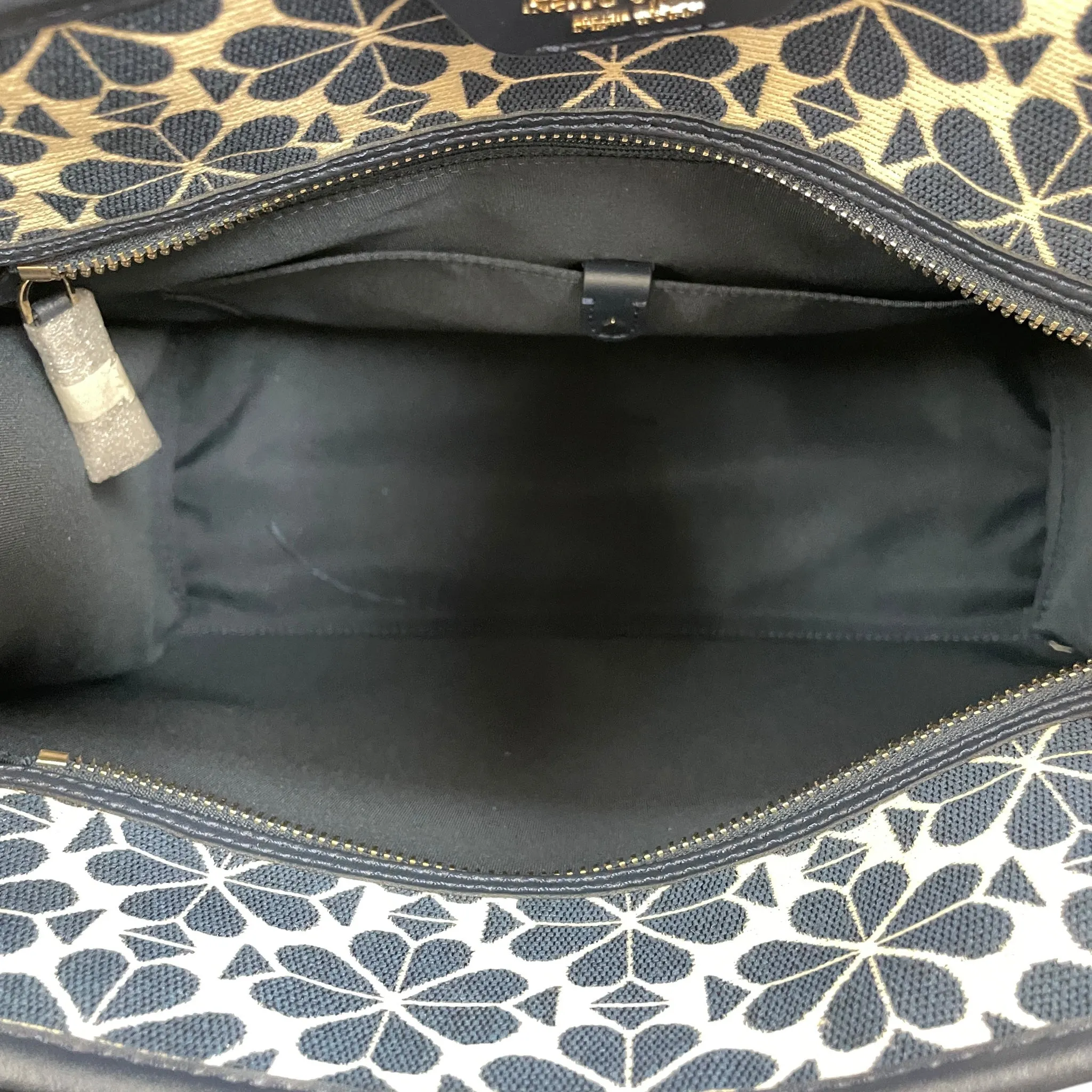 Tote Designer By Kate Spade In Blue & Cream, Size:Medium