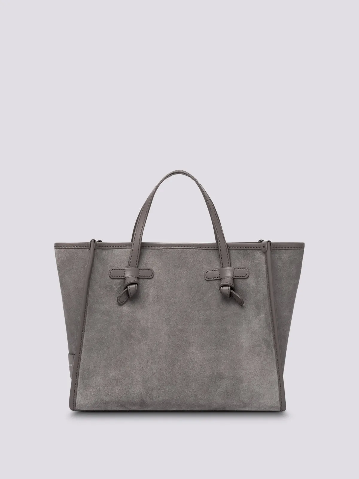 TOTE MISS MARCELLA 32 in camoscio grigio chiaro