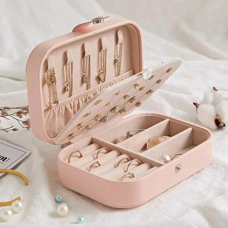 Travel Jewelry Organizer - Stylish & Portable Storage Box