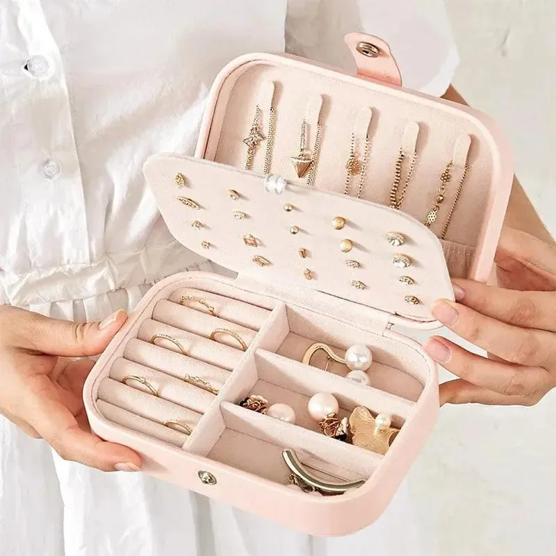Travel Jewelry Organizer - Stylish & Portable Storage Box