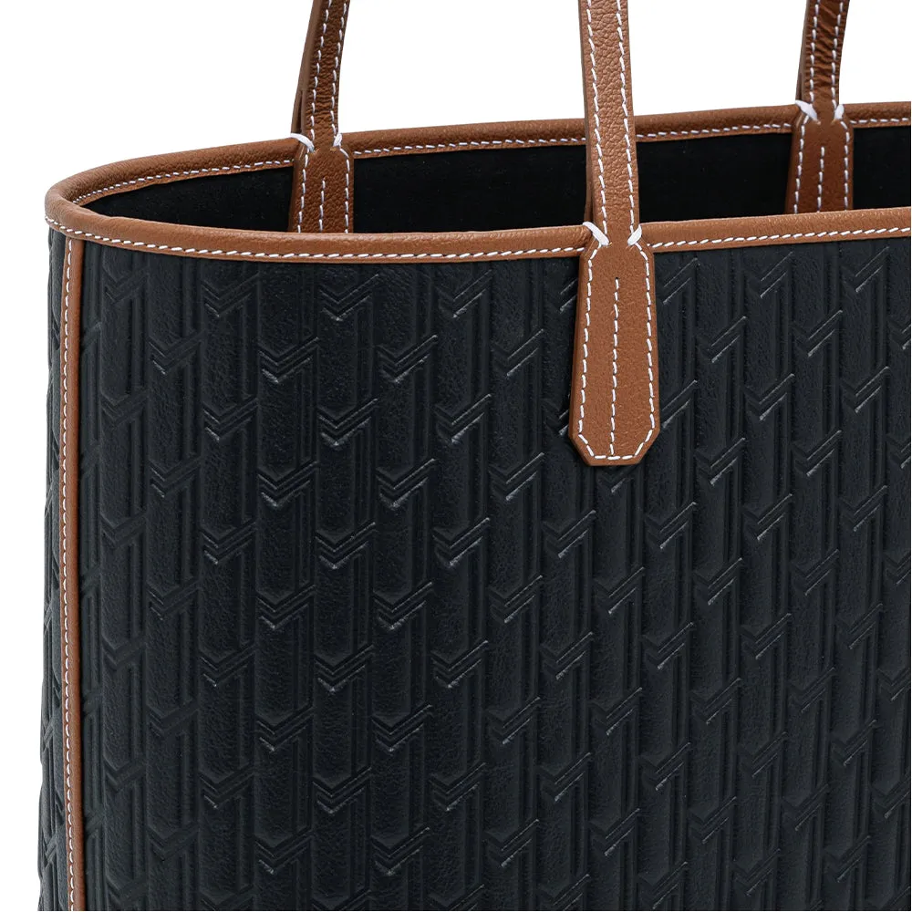 Travel Tote / Black and Tan