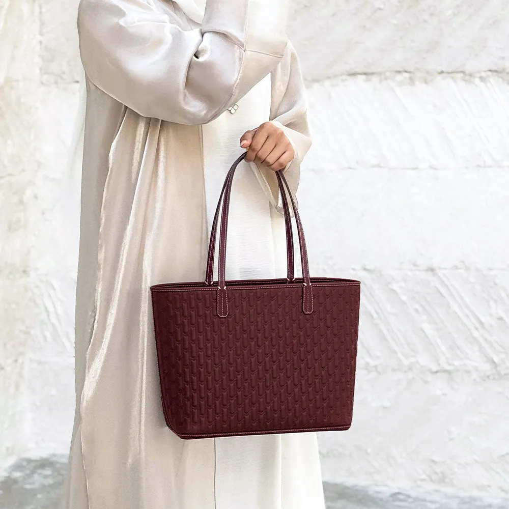 Travel Tote / Burgundy