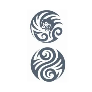 Tribal – Circles – Temporary Tattoo