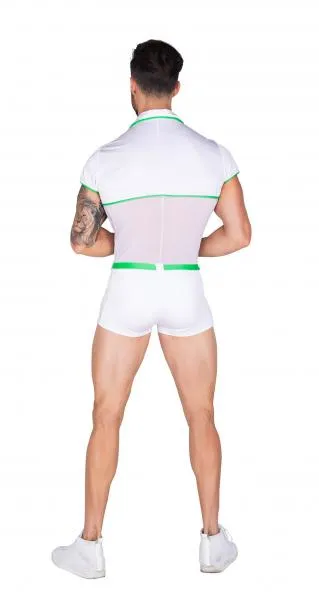 Two Piece Weed Doctor - White/Green -