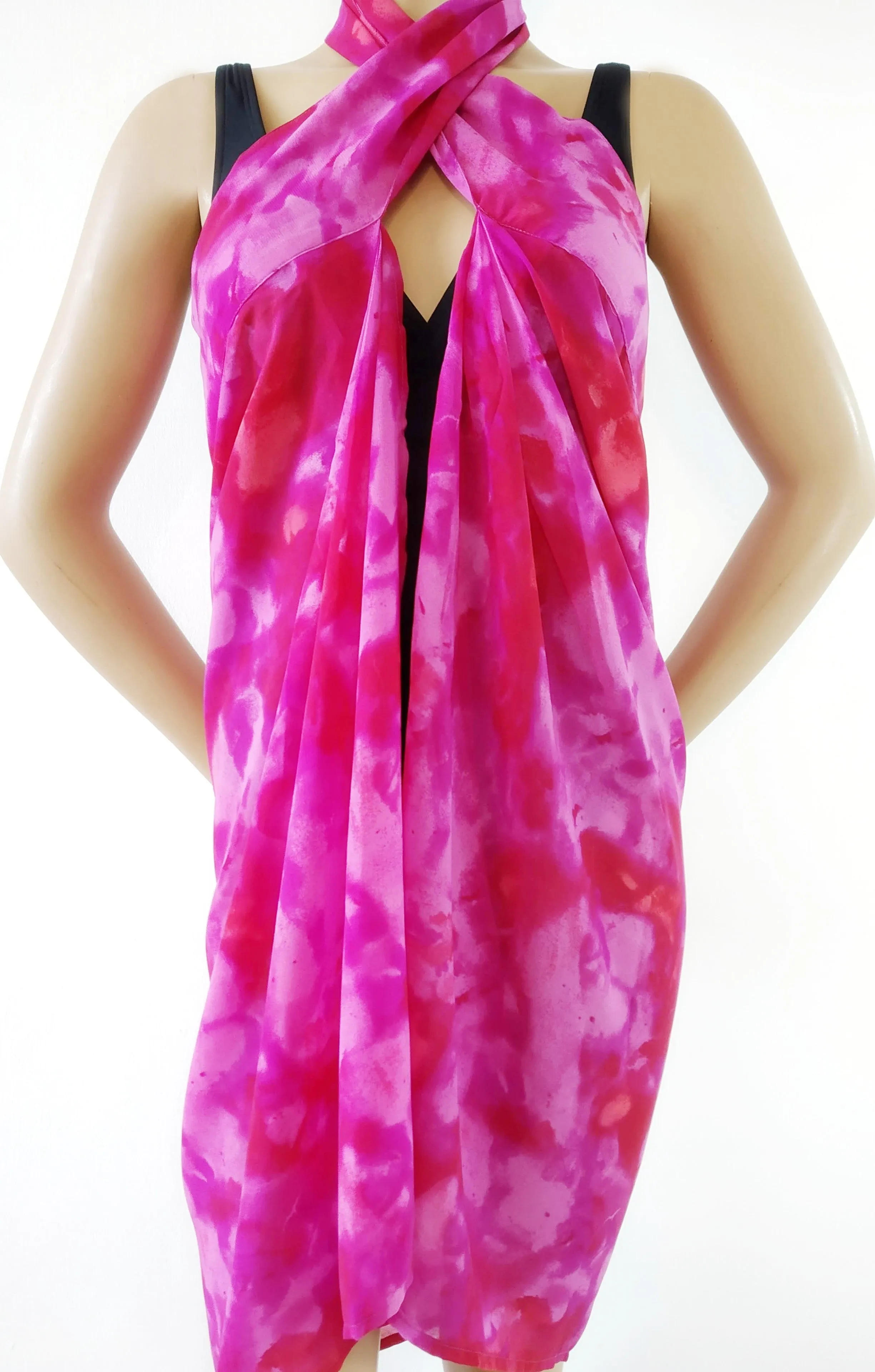 Tye dye Maxi skirt tie belt