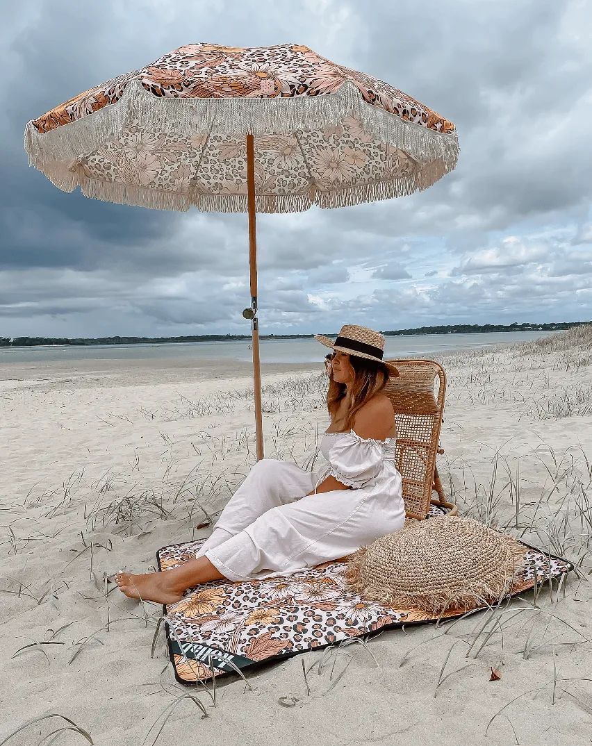 Umbrella Large Leopard Floral