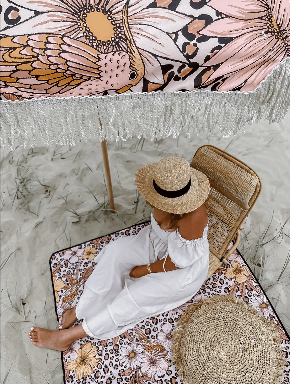 Umbrella Large Leopard Floral