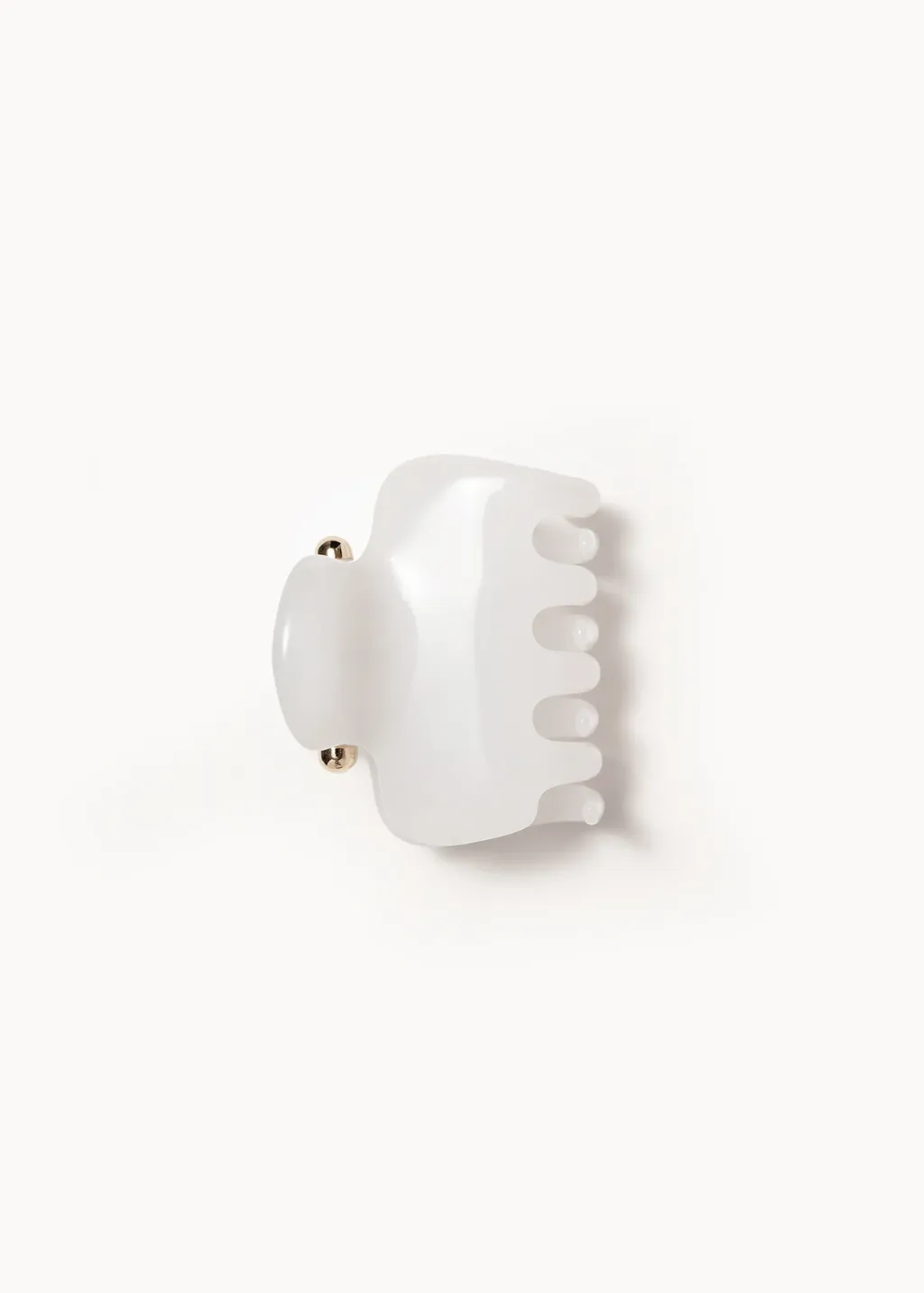 Undo Hairware No. 2 Claw Clip in Milkglass