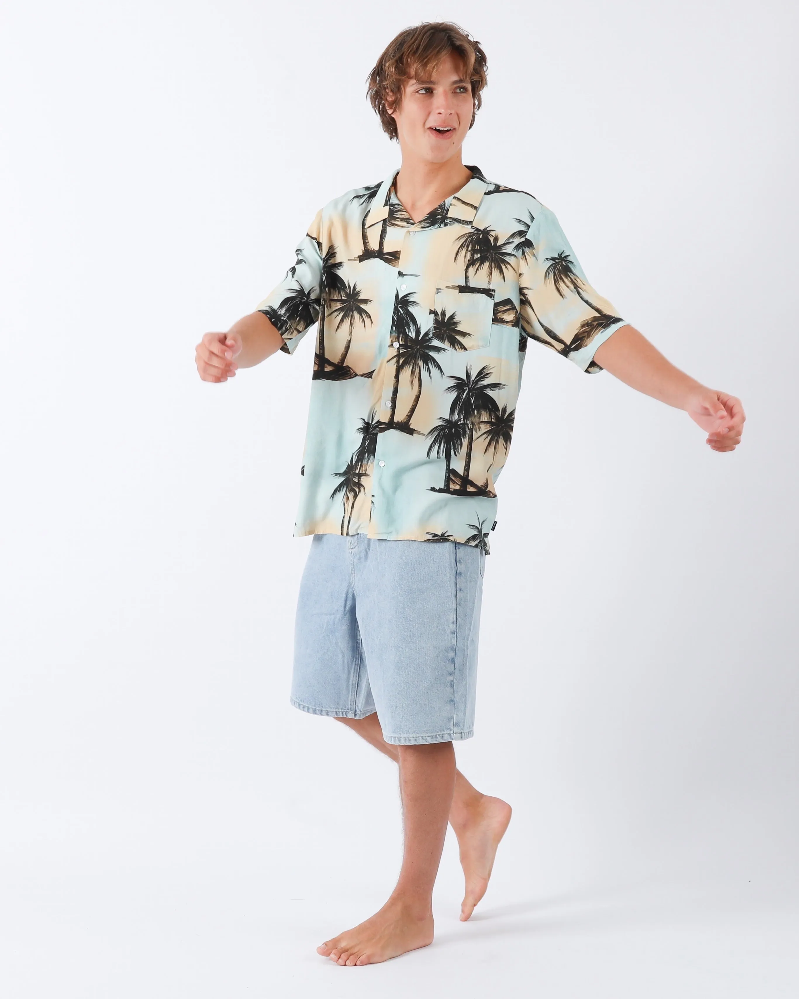 V LAND S/S SHIRT - PALM