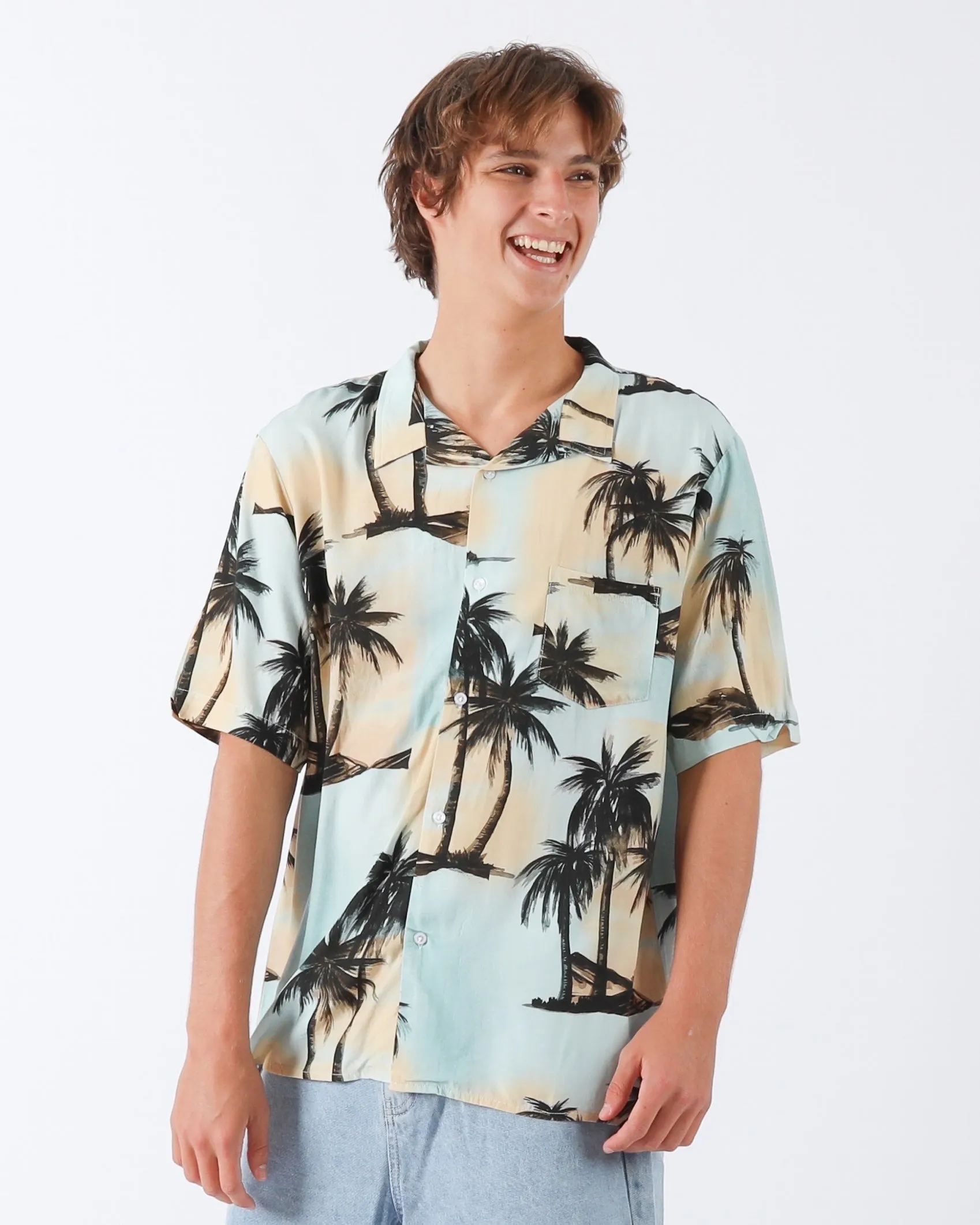 V LAND S/S SHIRT - PALM