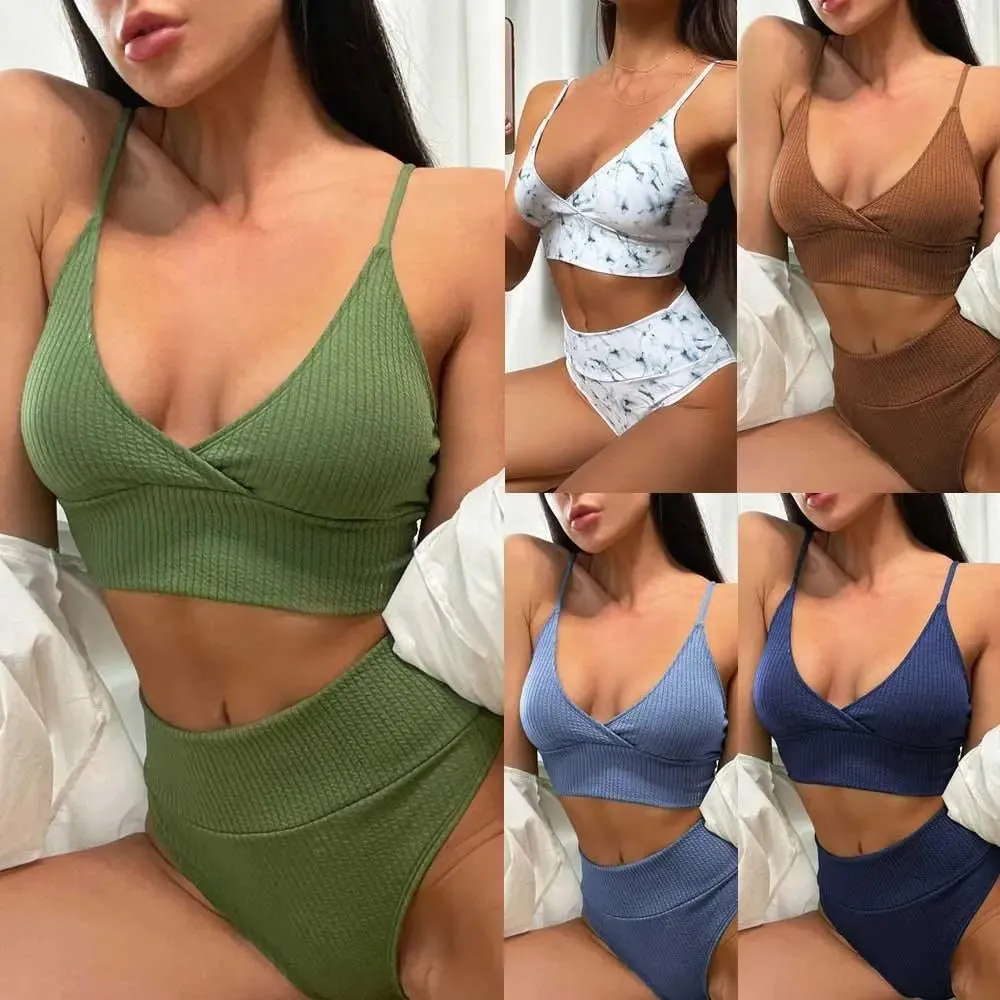 V-neck Sexy Strappy Women Swimsuit Swimsuit, V-neck, Women Swimsuit